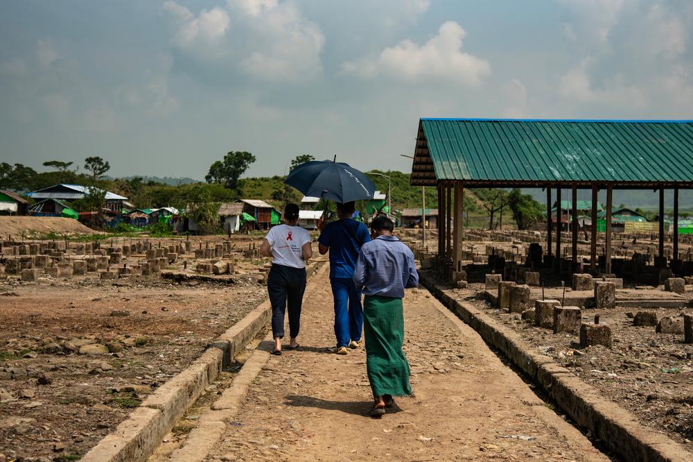 MSF Staff at Kyein Ni Pyin IDP camp