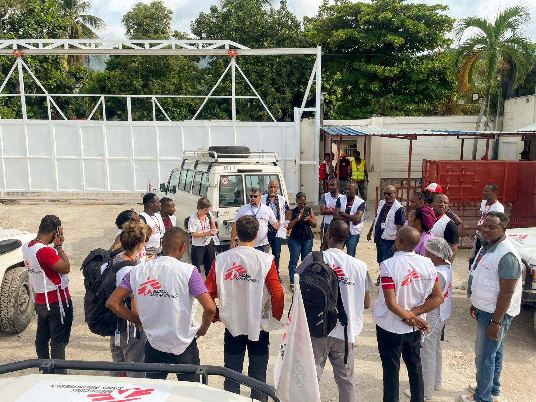 MSF support of burnt patients in September explosion