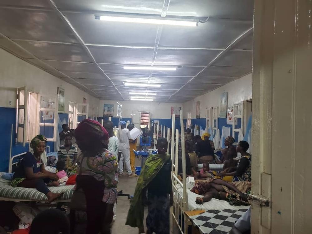 Influx of displaced people to the Masisi hospital