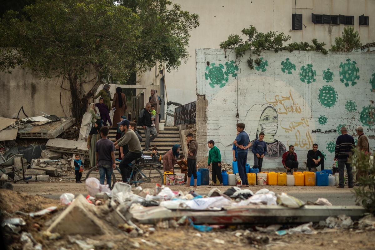 MSF Clinic in Gaza City (fleeing North Gaza package)