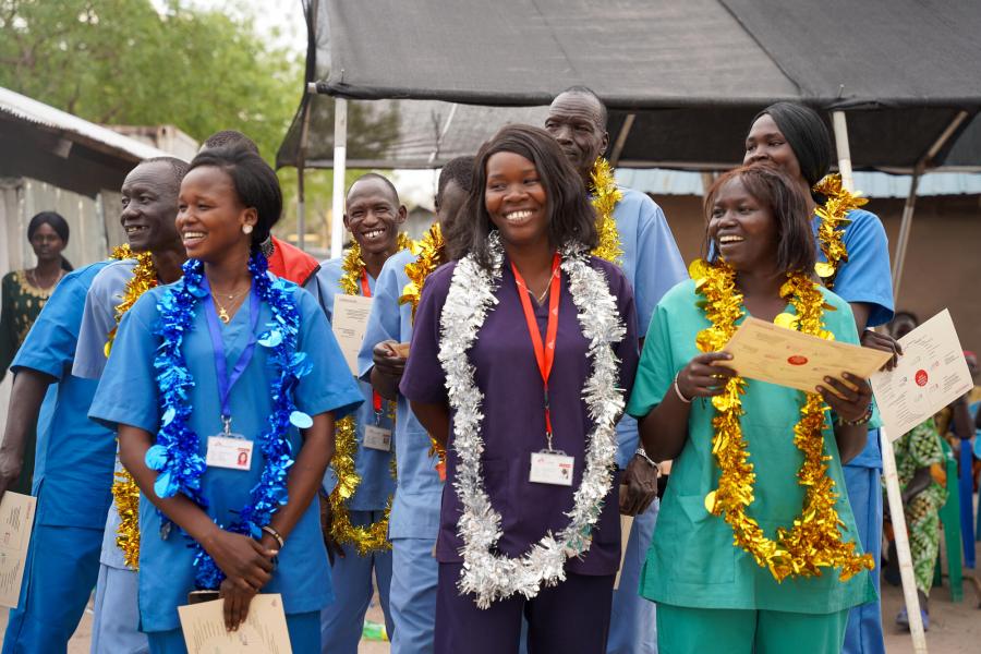 MSF Academy for Healthcare graduation in Lankien