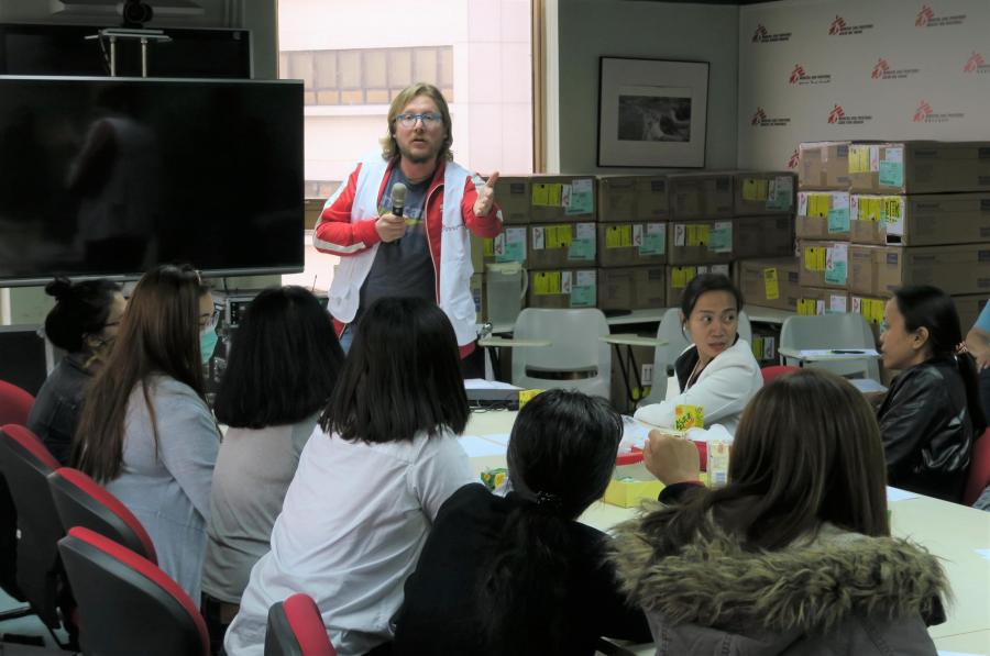 MSF has started an intervention for the outbreak of COVID in Hongkong