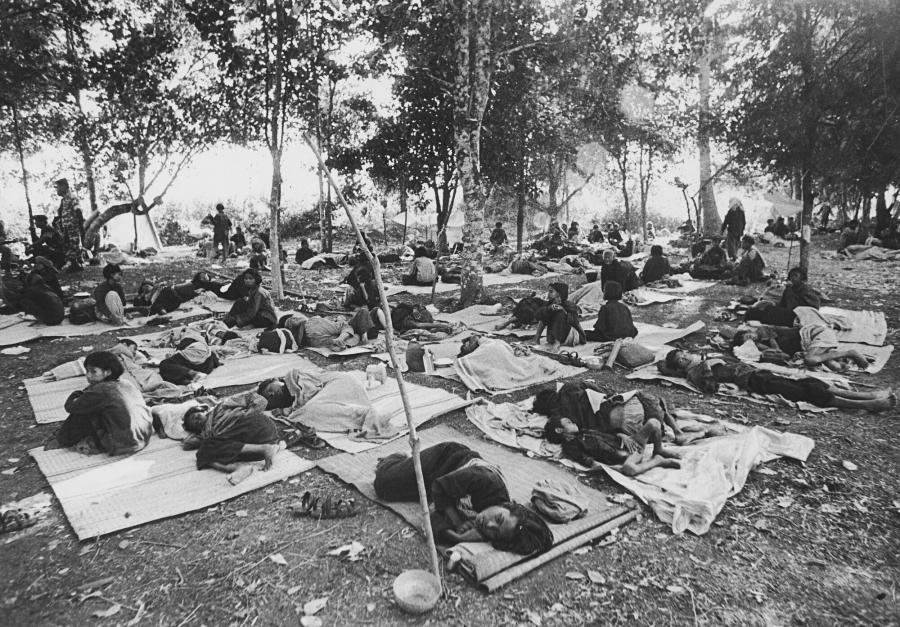 Cambodian refugees fleeing the Khmer Rouge regime and Vietnamese occupation