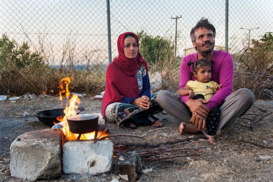 Kara Tepe Camp in Lesbos, Greece.