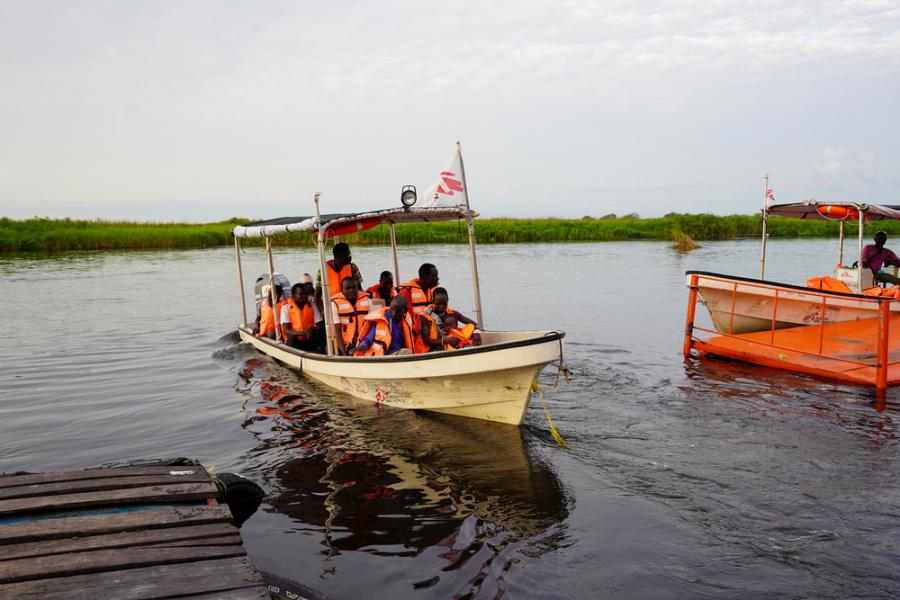 Boot auf dem Weg nach Malakal