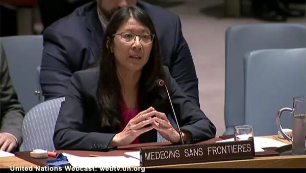 Rede von Dr. Joanne Liu, int. Präsidentin von Ärzte ohne Grenzen, vor dem Sicherheitsrat des Vereinten Nationen