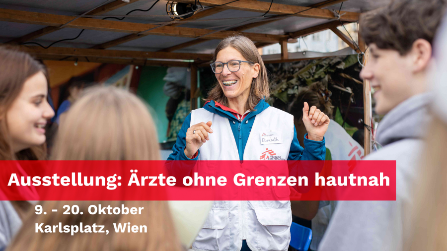 Freiluftausstellung: Ärzte ohne Grenzen hautnah 2024 in Wien