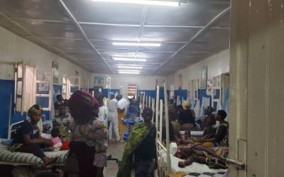 Influx of displaced people to the Masisi hospital