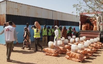 Food distribution in South Darfur