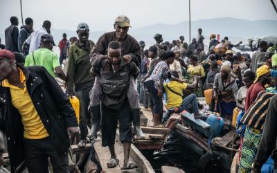 People fleeing the conflict in North and South Kivu