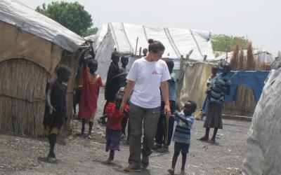 Barbara Trattnig im Südsudan