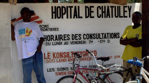 Ärzte ohne grenzen Krankenhaus in Leogane Haiti