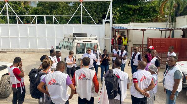 MSF support of burnt patients in September explosion