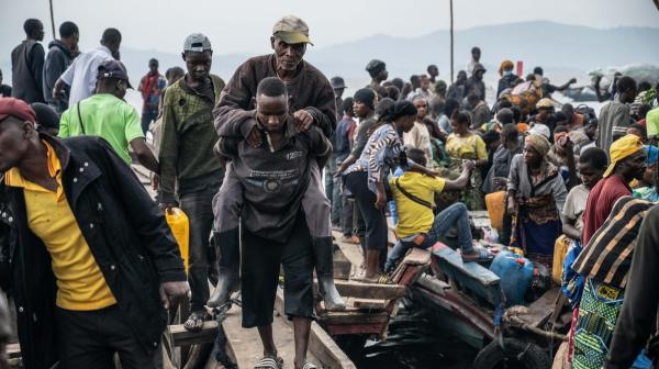 People fleeing the conflict in North and South Kivu