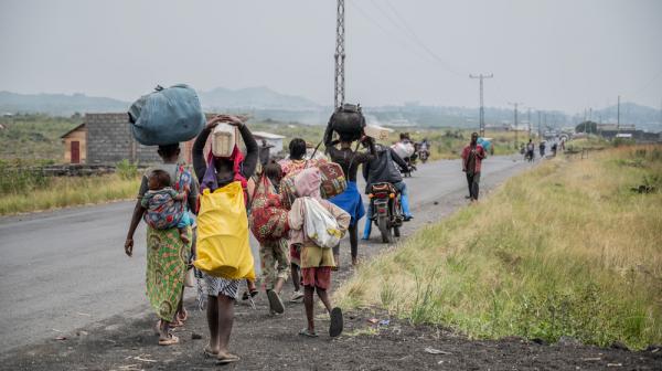 People fleeing the conflict in North and South Kivu