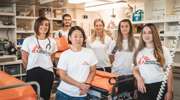 MSF crew on board Sea-Watch 4